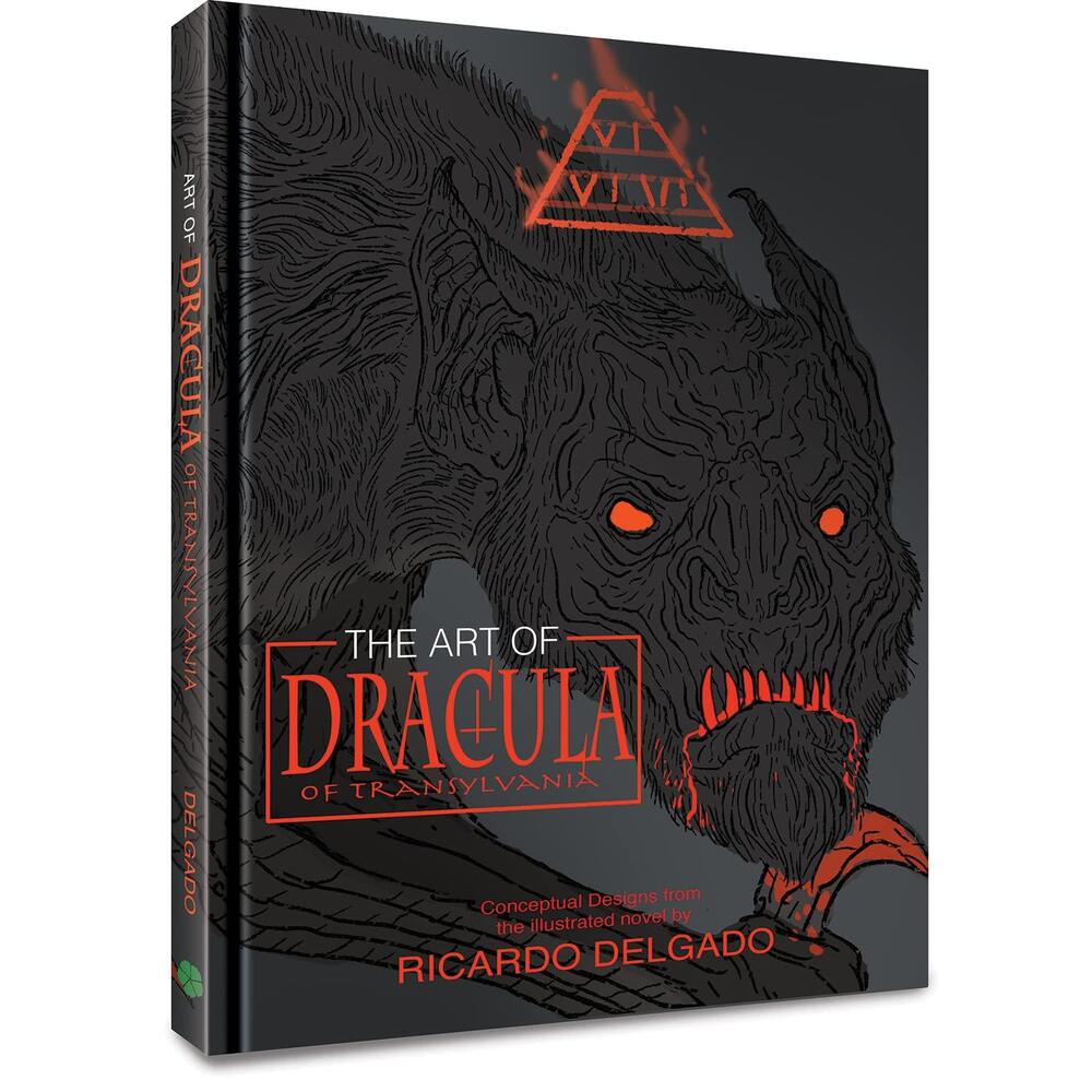 New! The‎ Art of Dracula of Transylvania by Ricardo Delgado Hardcover Book *Flaw